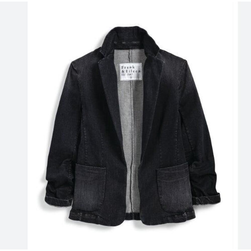 Frank & Eileen Black Denim Blazer Jacket